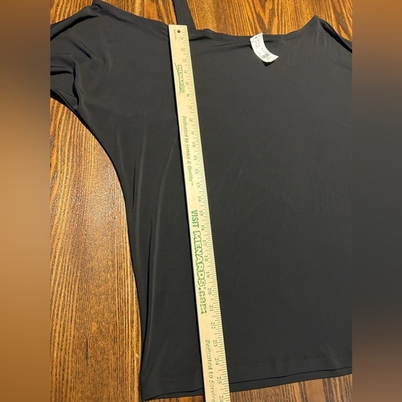 New York & Co Cold off Shoulder micro mini Dress women’s XS oversized top black - Picture 12 of 14